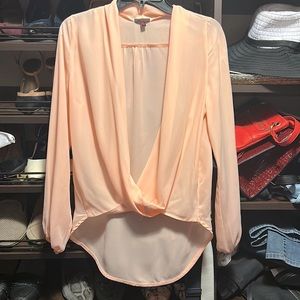 Woman’s Bongo peach blouse.  Size M.